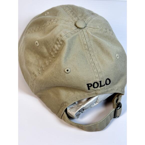 Ralph Lauren Cotton Baseball Caps Bundle of 3 White Tan Black Embroidered Logo - Picture 7 of 16